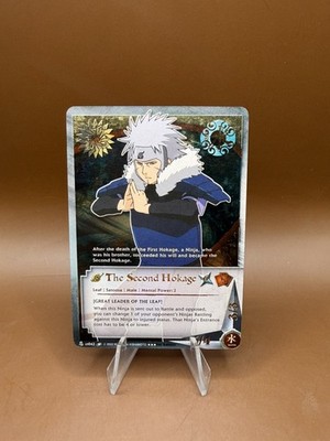 Naruto CCG The Second Hokage #US042 Super Rare Gold Foil 1st Edition Eternal