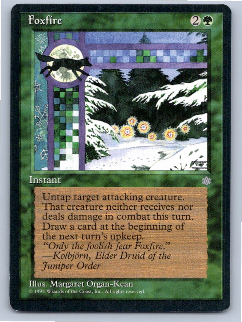 1995 MAGIC: THE GATHERING FOXFIRE ICE AGE COMMON LP A40186 FREE S&H