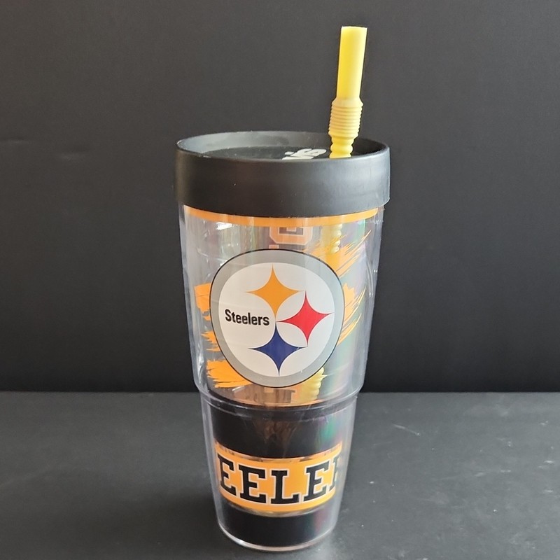 Tervis Pittsburgh Steelers 24 oz Double Wall Tumbler Cup with Lid