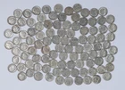 Lot of 100 Roosevelt Dimes, 90% silver, $10 Face Value, 1946-1964