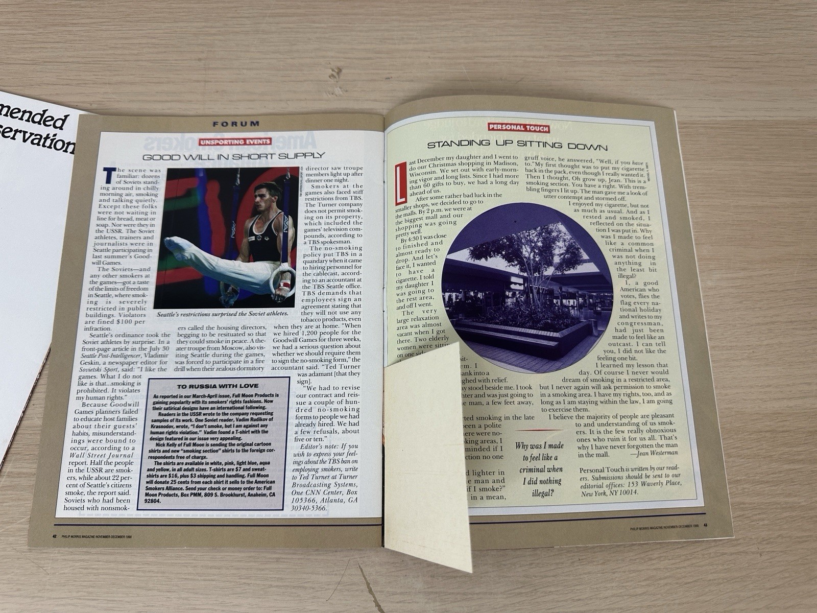 Philip Morris - 2 Magazine Lot - Gloria Estefan (1990) & Judith Light (1992)