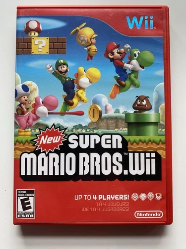 New Super Mario Bros. Wii (Nintendo Wii, 2009) CIB Complete - Tested