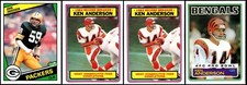 1983 Ken Anderson (4) Card Lot - Last Call – Scoop It Up Before It Disappears!