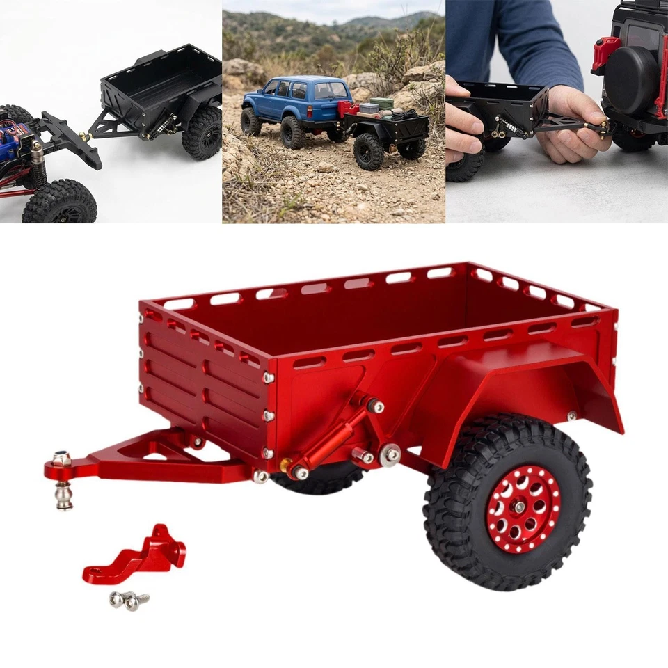 RC Trailer Metal Trailer Replacement Modification Lightweight Accessory High - Image 1 of 1