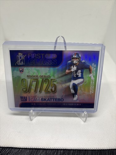 2025 Topps Signature Class Cam Skattebo RC First Class RC Giants #RC-16 Case Hit