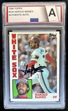 1984 Topps Harold Baines Auto Autograph #434 White Sox Collect Direct Authentic