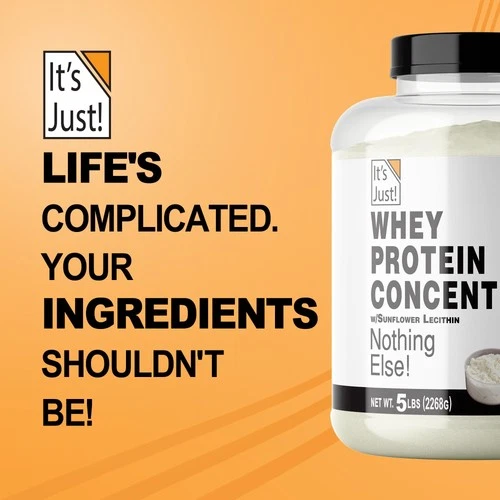 It's Just 100% Whey Protein Concentrate, Made in USA, Premium WPC80, No Adde... - Picture 6 of 6