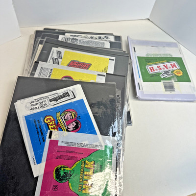 Vintage Movie TV Show  sport  And Non Sport Wax Pack Wrapper Lot Approx 100