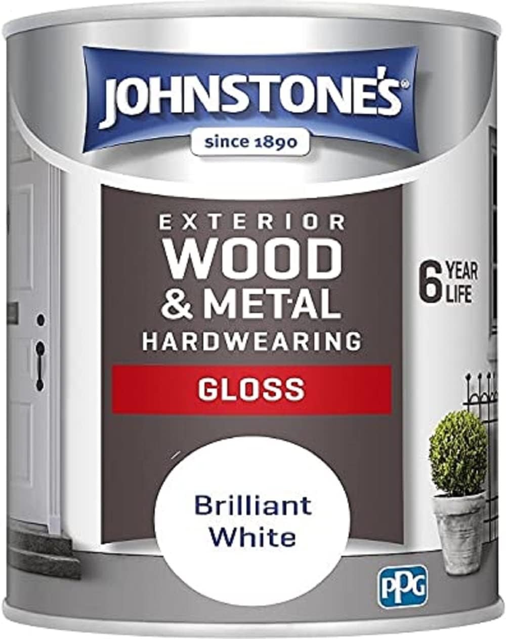 Exterior Hardwearing Gloss - Brilliant White 750ml