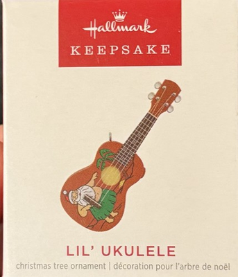 #ad Hallmark Lil#x27; Ukulele Magic Sound Miniature Keepsake Ornament 2022 $12.49
