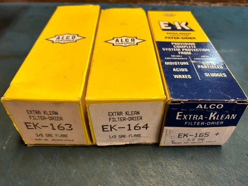 Lot of 3 Alco EK-163, EK164 & EK165+ Filter-Drier New!!!