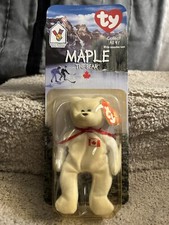 Maple The Bear -1999 McDonald's Ty Beanie Baby With Rare Errors 1993/OAKBROOK