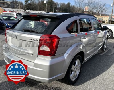 fit: 2007-2012 Dodge Caliber Window Sill Trim Sticker Stainless Cover 6Pc