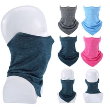 Cooling Motorcycle Neck Gaiter Half Face Cover Thin Scarf Bandana for Men Women