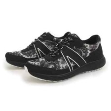 TRAQ by Alegria Womens Qarma 2 Walking Shoes - Black  White Blast Off NIB