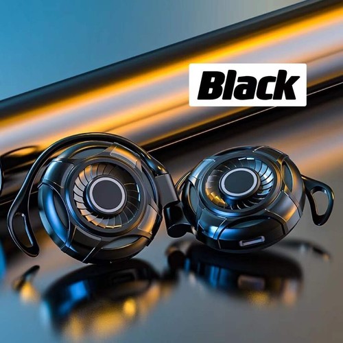 Bluetooth Earphones earhook 5.2 Stereo Over Ear Rechargeable Mic type c headset - Picture 6 of 12