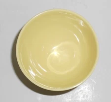 VINTAGE Lu-Ray Pastels Pottery Yellow Eggcup