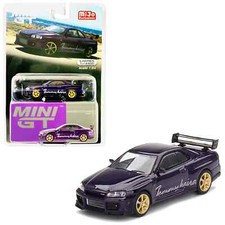 MINI GT Nissan Skyline GT-R R34 Tommykaira R-z Midnight Purple Car Model #616