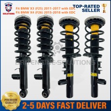 4X Front Rear Fit BMW X3 F25 2011-2017 X4 F26 2015- Shock Struts Assembly w/EDC