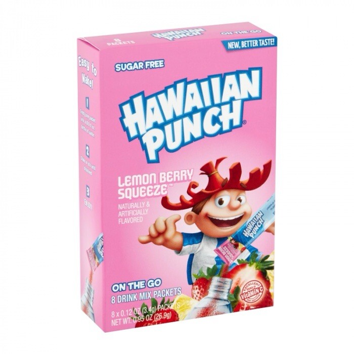 Hawaiian Punch Singles To Go mezcla en polvo limón baya exprimir importación de EE. UU.