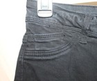 HAMMER JEANS WOMAN SIZE 5 BLACK BUTTON FRONT HIGH RISE SKINNY JEANS DESTROYED — photo 6