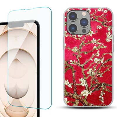 For iPhone 14,14 Pro,14 Plus,14 Pro Max Phone Case, Tempered Glass L9