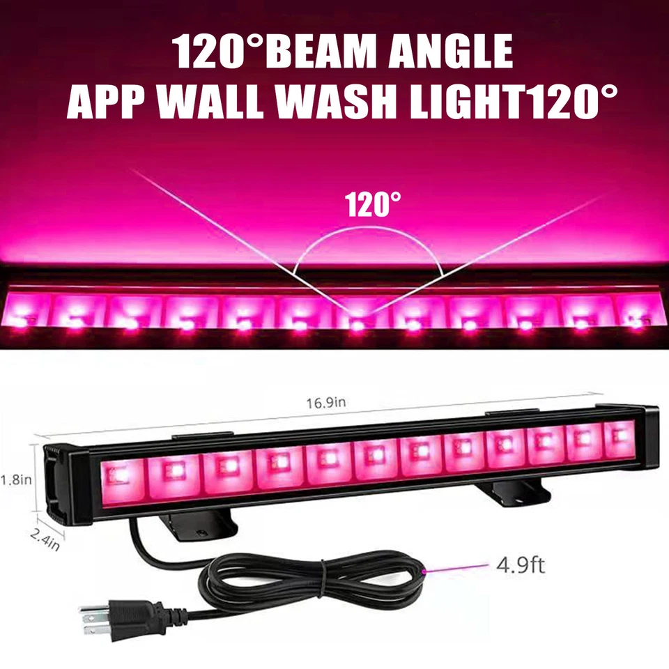 LED Wall Washer Light APP Control RGBW Bar Stage Lighting Disco DJ IP65 APP - Image 4 of 4