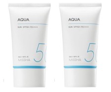 MISSHA All-Around Safe Block Aqua Sun SPF50 PA    50ml x 2  Lightweight