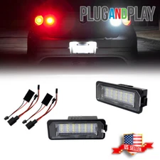 CAN-bus White LED License Plate Lights For VW GTi Golf Beetle, Porsche 911 Macan