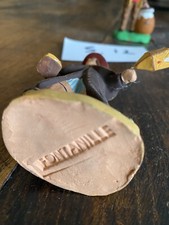 2 grands santons 9cm Fontanille Chave créche S12