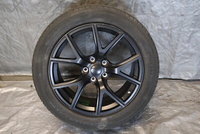 2019 JEEP TRACKHAWK SRT 6.2L OEM BLACK WHEEL RIM 20X10 +50 5X127 PIRELLI #16761