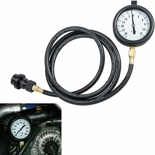 TU-32-6 Hose & Gauge GM 6.6L Duramax Diesel Fuel Pressure System Vacuum Test Kit - Imagen 2 de 11