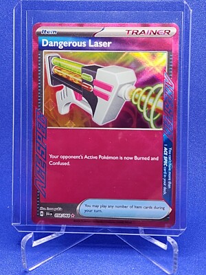dangerous laser pokemon card price Shrouded Fable Acespec Rare #58 Your opponents Active Pokemon is now Burned and Confused. Dangerous Laser 058/064 Pokemon Scarlet