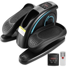 Under Desk Elliptical Machine, Portable Ellipse Leg Exerciser for Seniors w/LCD