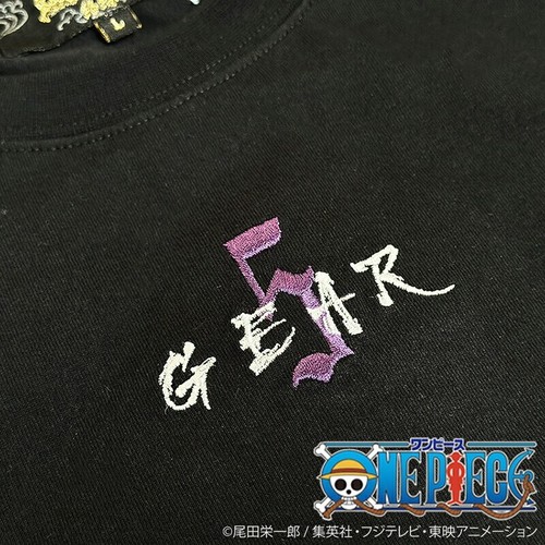 Karakuri Soul x ONE PIECE Luffy Nika Gear 5th Embroidered T-shirts Black M size - Picture 6 of 8