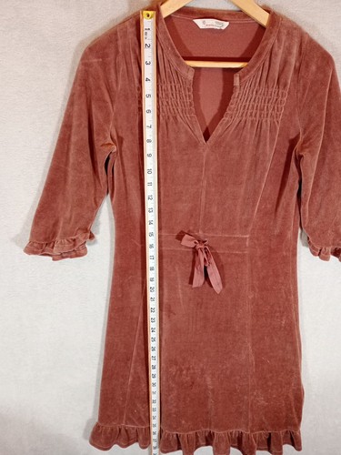 Odd Molly Dress Velvet Velour Size 0 4-6/8 Brown Cute Cosy Soft Designer - Picture 7 of 18