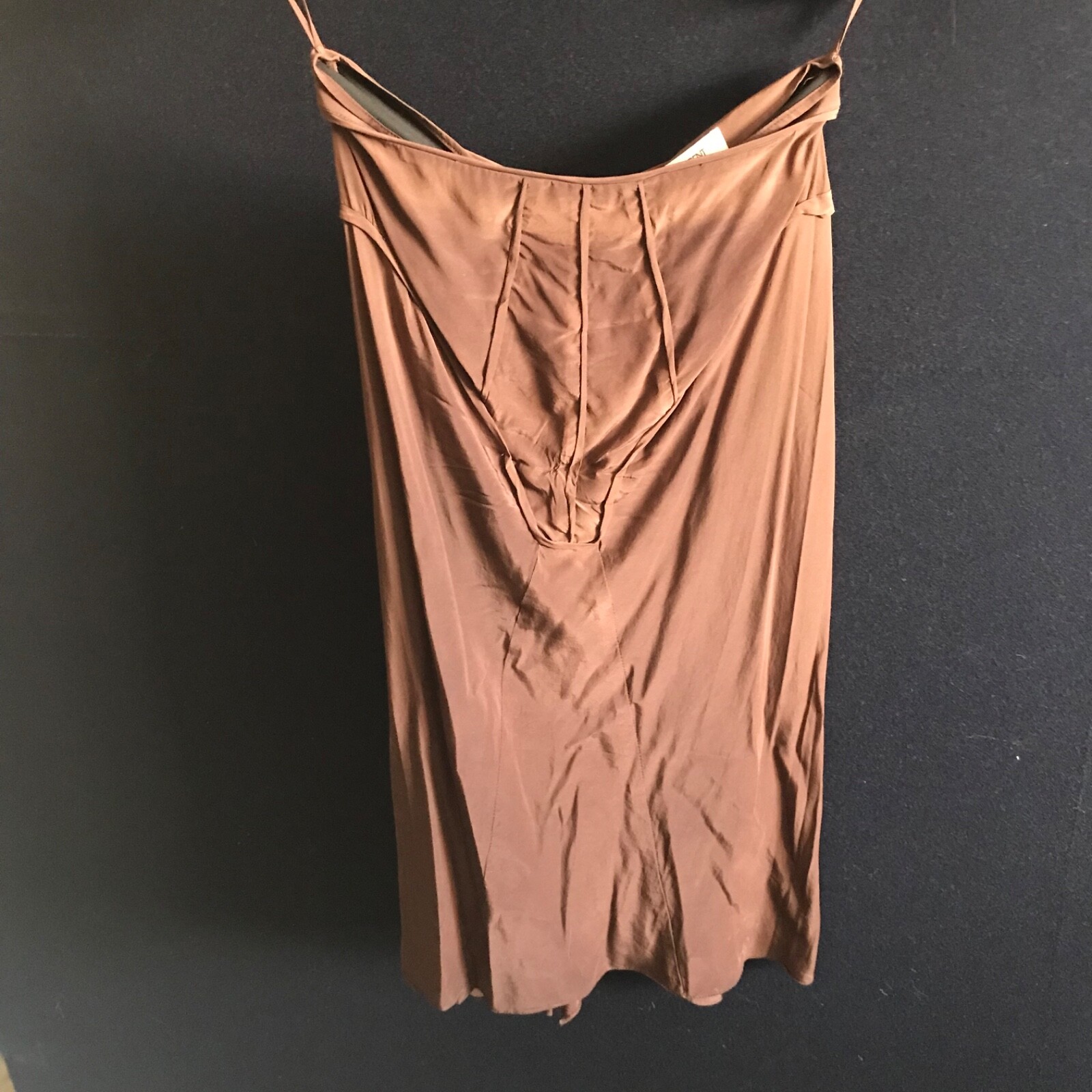 Gonna al ginocchio 100% seta ysl Yves Saint Laurent 38 con 3 code