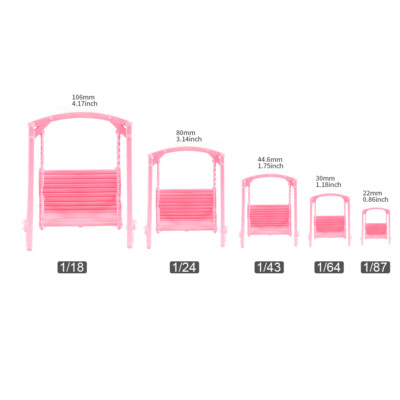 Cherry Blossom Swing Scene Props Miniatures Figurines Model For Cars Vehicles