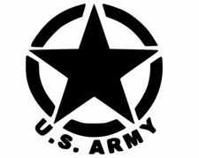 Vinyl Decal for Window - U.S. Army Star (Military)