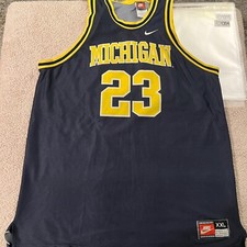 VINTAGE Nike Michigan Maurice Taylor Jersey Shirt Adult Extra Large 2X XXL 1996