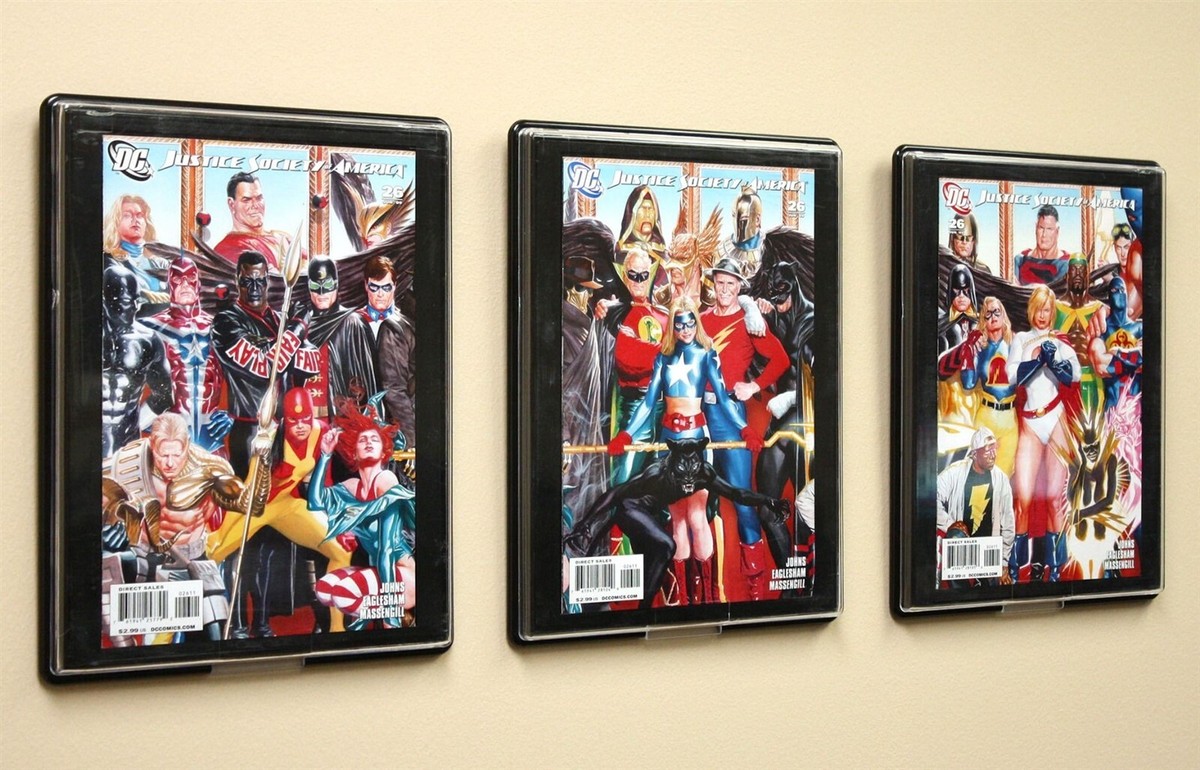 BCW Wall Display Frame For 1 Modern Comic Book – 6.75x10.25 Showcase With Vertical Stand – Crystal Clear