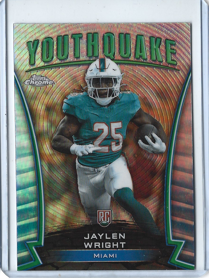 2024 Topps Chrome Jaylen Wright Youthquake Refractor Rookie