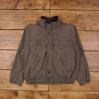 #ad Vintage Aberdeen Windbreaker Jacket L 90s Brown GBP 33.99