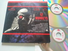 12 Monkeys Bruce Willis Brad Pitt Stowe Gilliam - LASERDISC LD English NTSC Am
