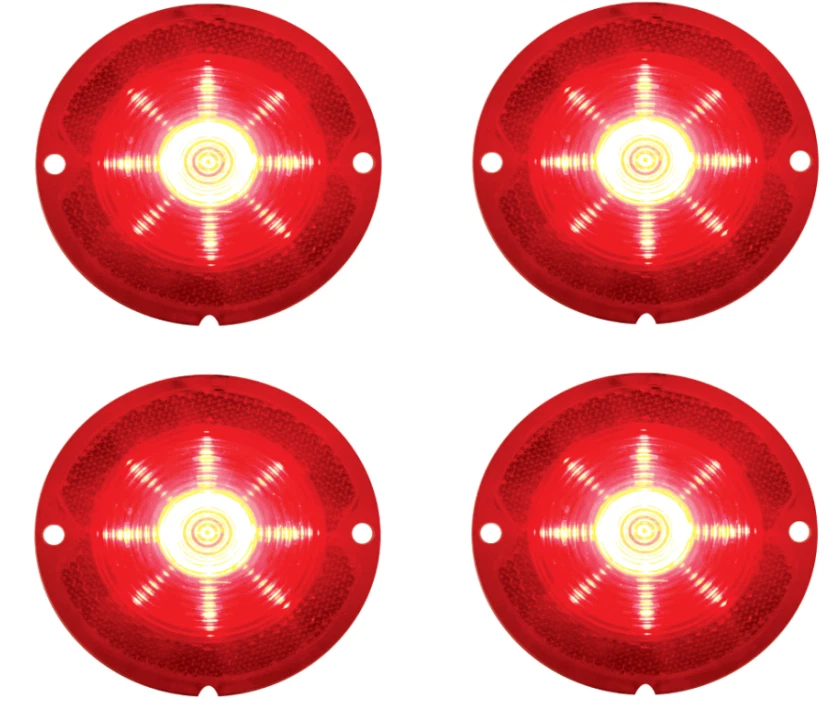 Juego de luces traseras LED United Pacific 1958-1967 Chevy Corvette/1958-1960 Chevy Car Foto 3 de 4