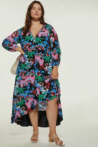 NWT Anthropologie Maeve Ruched Floral 