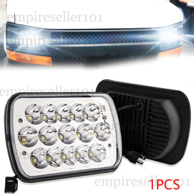 New 7x6'' 5X7 LED Headlight Hi-Lo Halo For Chevy Express Cargo Van 1500 2500 3500