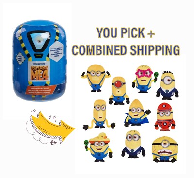 *SALE* Despicable Me 4 Minions Mystery 4'' Plush YOU PICK + COMBINED SHIP