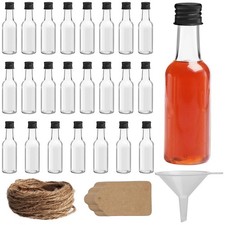 Belle Vous 24 Bottigliette per Liquori - Mini Bottiglie Vuote di Plastica