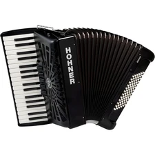 Hohner Bravo III 72 Chromatic Piano Key Accordion - Black